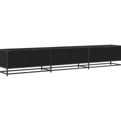 Tv-Meubels*vidaXL TV Eenheden 2 pcs 240 x 35 x 41 cm Bewerkt hout Zwart eiken