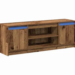 Tv-Meubels*vidaXL TV Eenheden Bruin 139,5 x 34 x 50 cm Bewerkt hout Oud hout