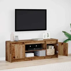 Tv-Meubels*vidaXL TV Eenheden Bruin 139,5 x 34 x 50 cm Bewerkt hout Oud hout