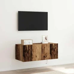 Tv-Meubels*vidaXL TV Wandkast 80 x 35 x 31 cm Bewerkt hout Oud hout