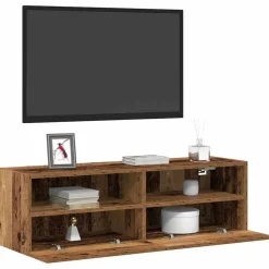 Tv-Meubels*vidaXL TV Wandkast 100 x 30 x 30 cm Bewerkt hout Oud hout