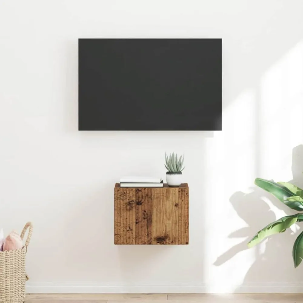 Tv-Meubels*vidaXL TV Wandkast 39 x 31 x 29,5 cm Bewerkt hout Oud hout