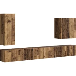 TV Wandkast Set Wandgemonteerd 6 pcs>vidaXL Online