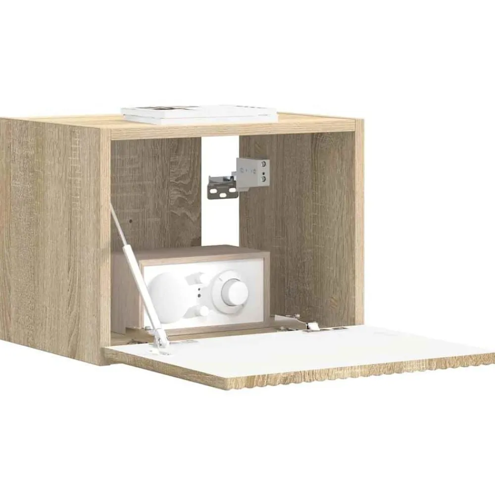 TV Wandkast Sonoma 39 x 31 x 29,5 cm Bewerkt hout>vidaXL Clearance