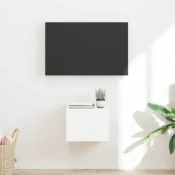 Tv-Meubels*vidaXL TV Wandkast Wandgemonteerd 39 x 31 x 29,5 cm Bewerkt hout Wit