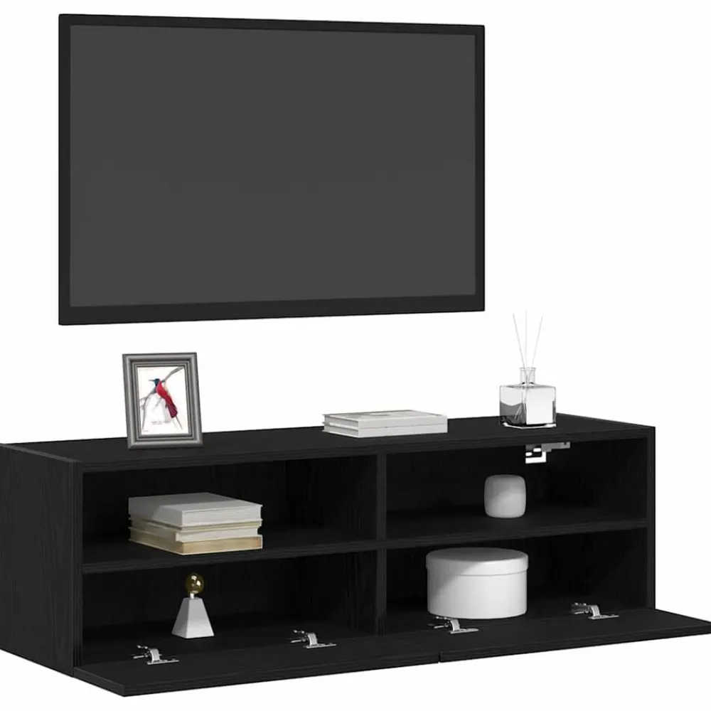 TV Wandkast 100 x 30 x 30 cm Bewerkt hout>vidaXL Online