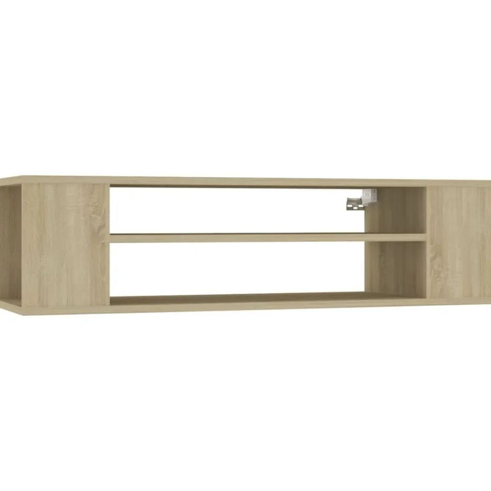 Tv-hangmeubel 100x30x26,5 cm bewerkt hout kleurig>vidaXL