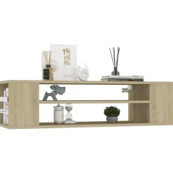 Tv-hangmeubel 100x30x26,5 cm bewerkt hout kleurig><noscript><img width=