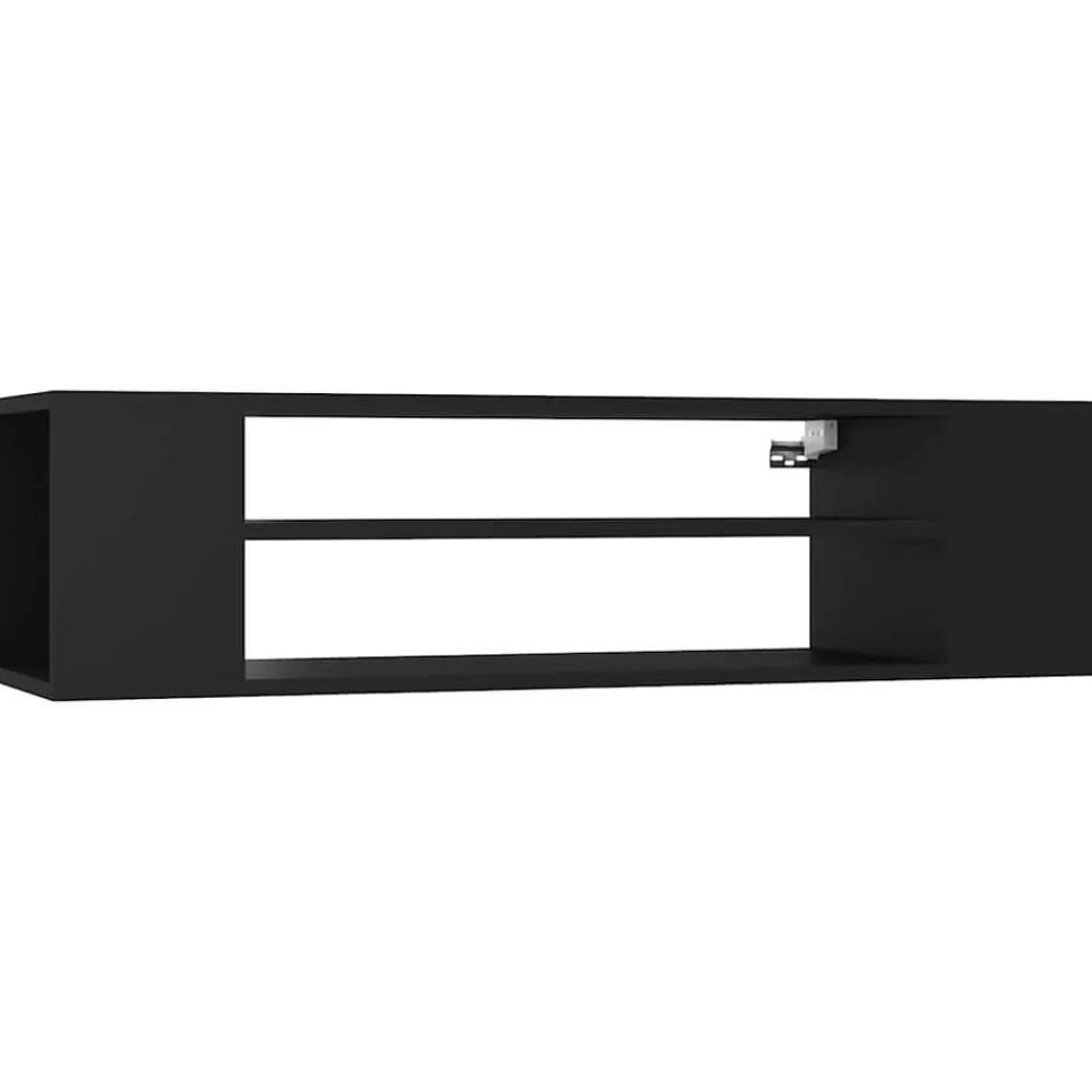 Tv-Meubels*vidaXL Tv-hangmeubel 100x30x26,5 cm bewerkt hout Zwart