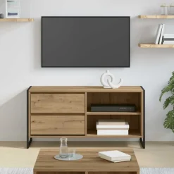 TV-kast Ambachtelijk eiken 100 x 36 x 49,5 cm Bewerkt hout>vidaXL New