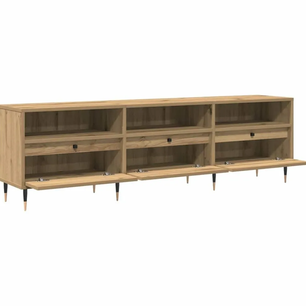 TV-kast Artisan Eiken 150 x 30 x 45 cm Bewerkt hout>vidaXL Online