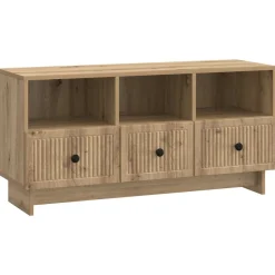 Tv-Meubels*vidaXL TV-kast 102 x 34,5 x 50 cm Bewerkt hout Artisanaal eiken