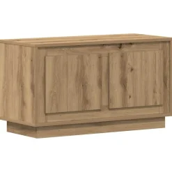 Tv-Meubels*vidaXL TV-kast 80 x 35 x 45 cm Bewerkt hout artisanaal eikenkleurig