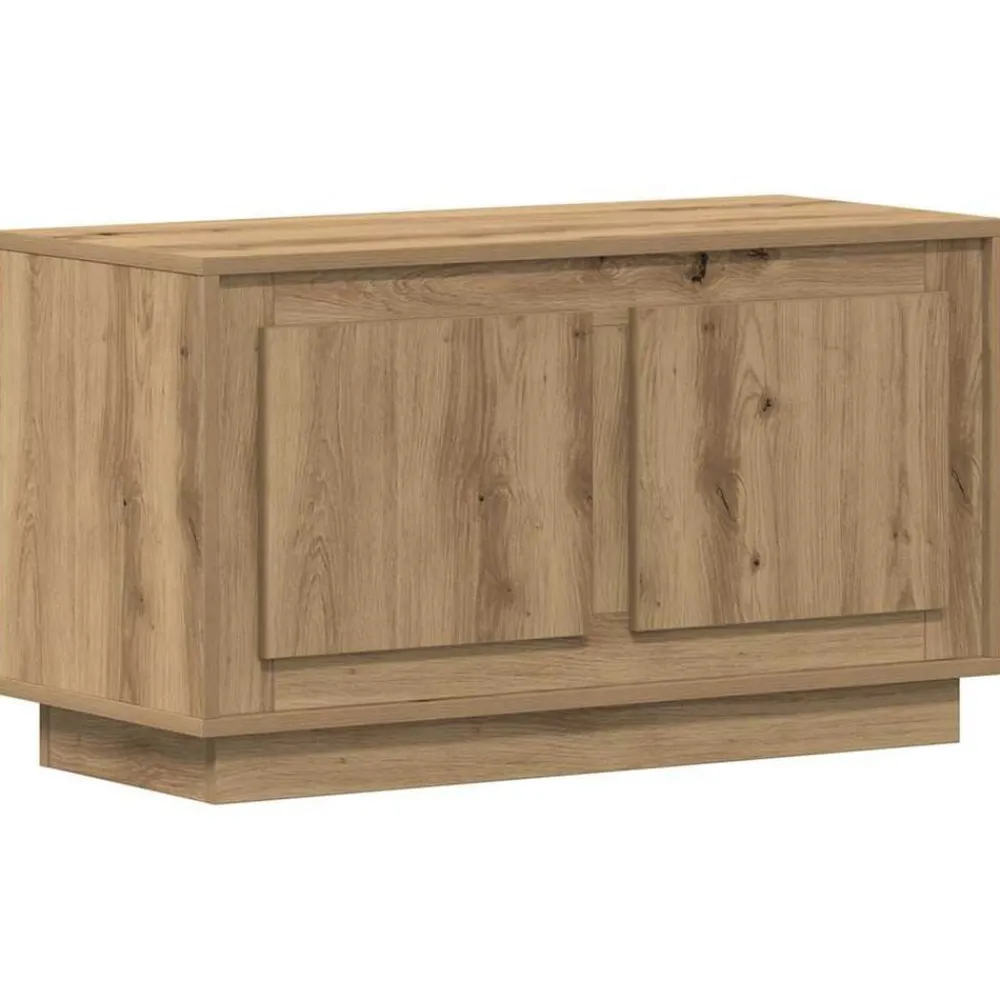 Tv-Meubels*vidaXL TV-kast 80 x 35 x 45 cm Bewerkt hout artisanaal eikenkleurig