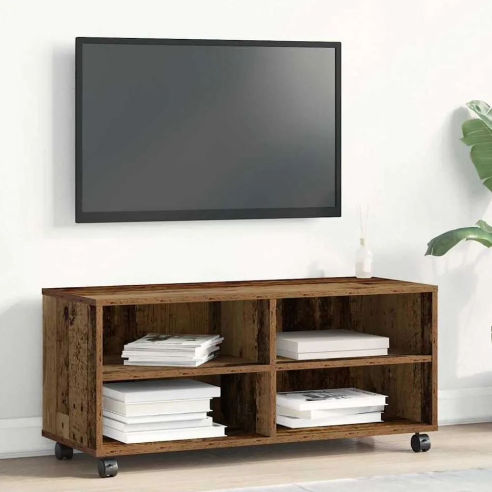 Tv-Meubels*vidaXL TV-kast Bruin 90 x 35 x 40,5 cm Bewerkt hout Oud hout