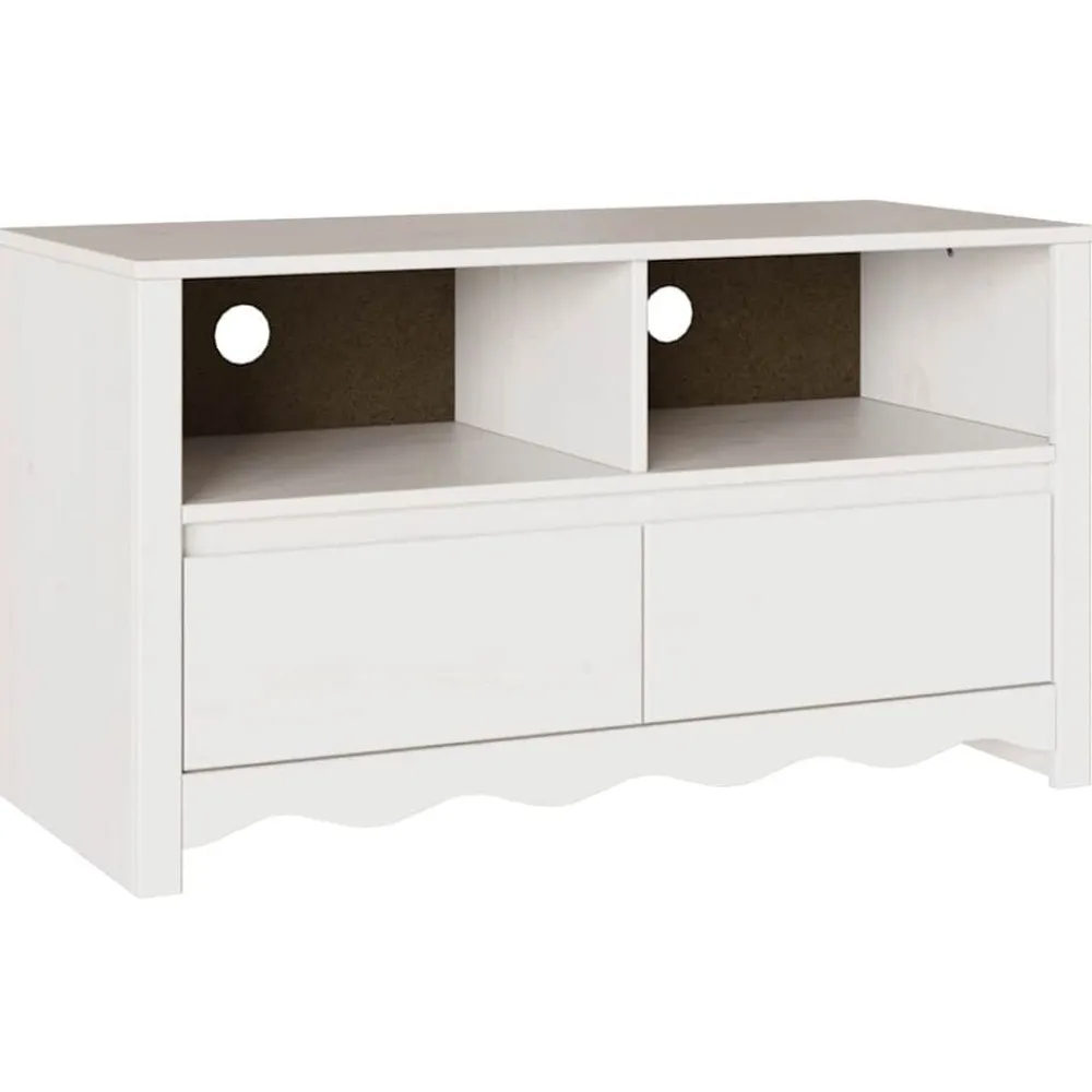 TV-kast met lade Drammen 99 x 43 x 55 cm Massief grenenhout>vidaXL