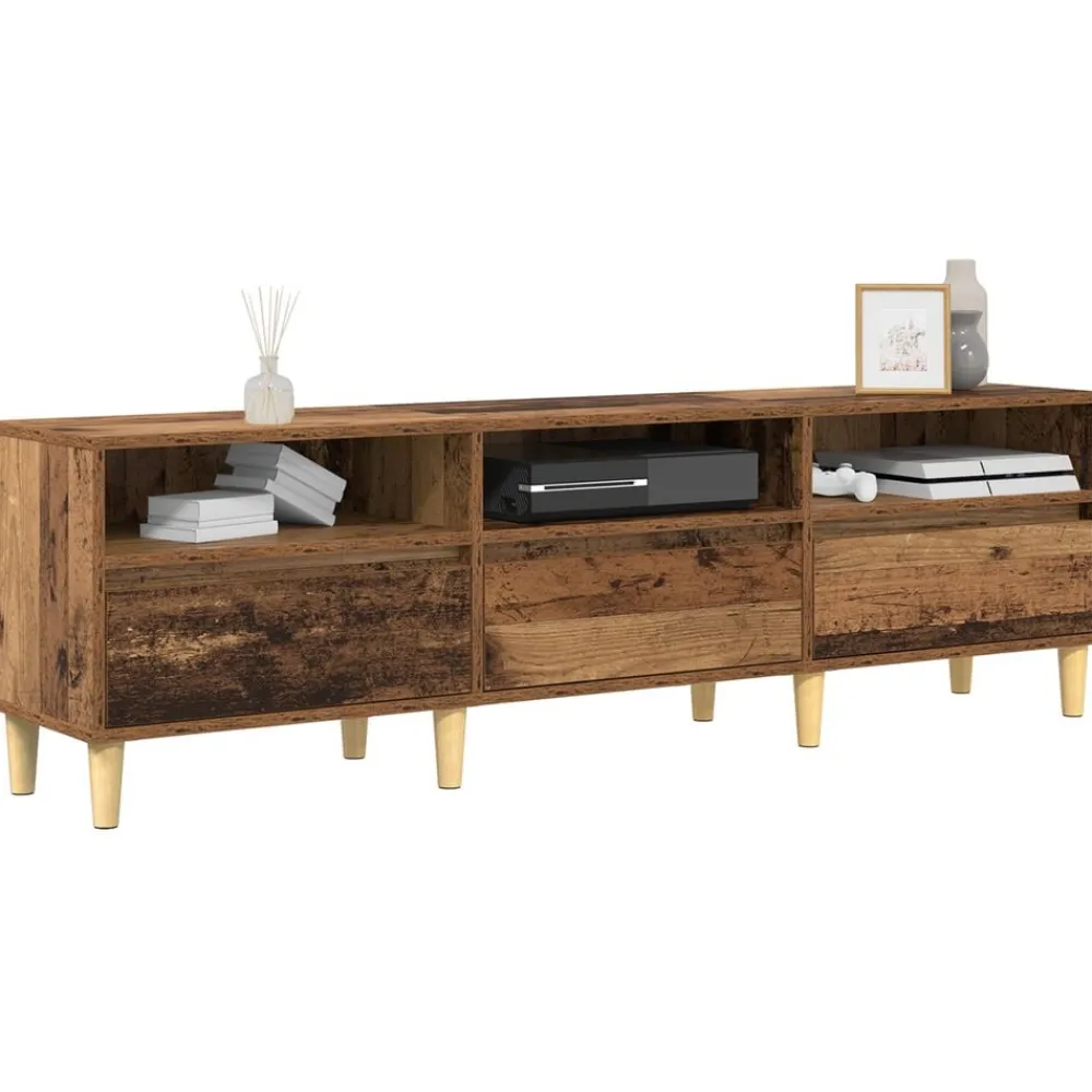 TV-kast met lade 150 x 30 x 45 cm Bewerkt hout>vidaXL Online