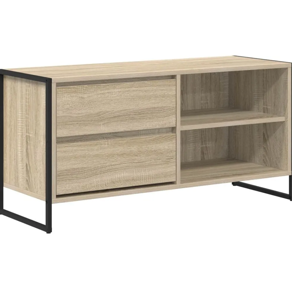 Tv-Meubels*vidaXL TV-kast met lade Sonoma 100 x 36 x 49,5 cm Bewerkt hout Sonoma eiken