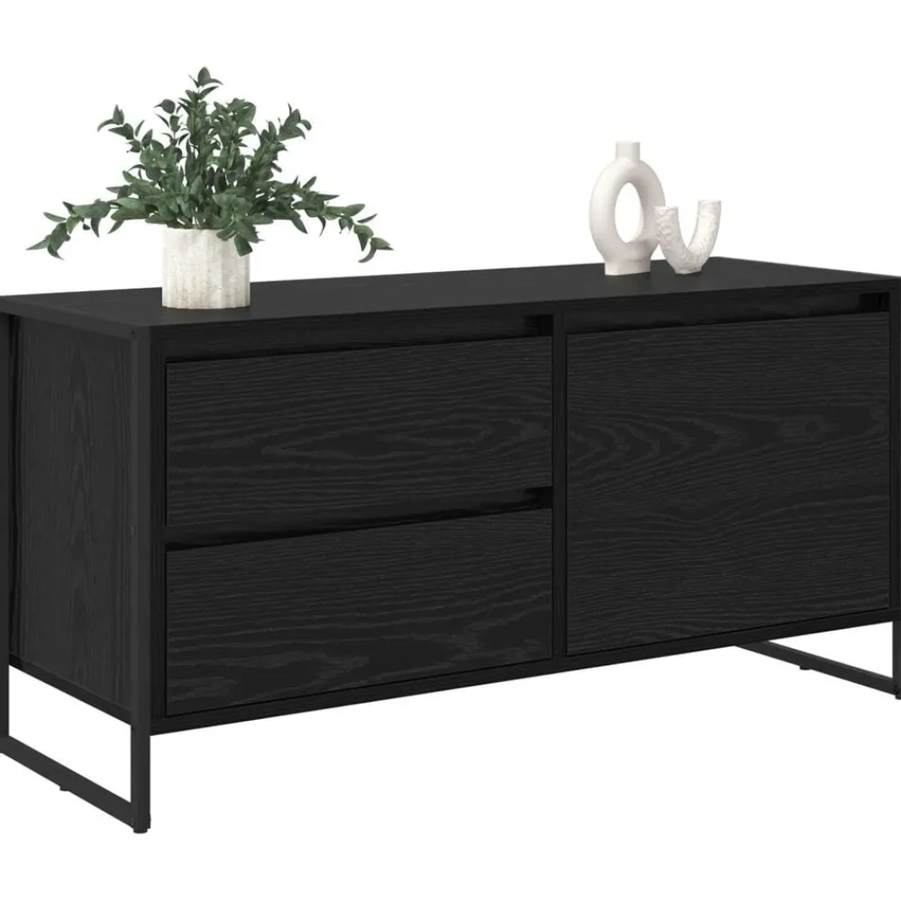 TV-kast met lade 100 x 36 x 49.5 cm Bewerkt hout>vidaXL Sale