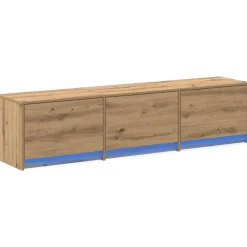 TV-kast met LED Artisan Eiken 165 x 34 x 40 cm Bewerkt hout>vidaXL Sale