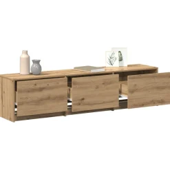 TV-kast met LED Artisan Eiken 165 x 34 x 40 cm Bewerkt hout><noscript><img width=