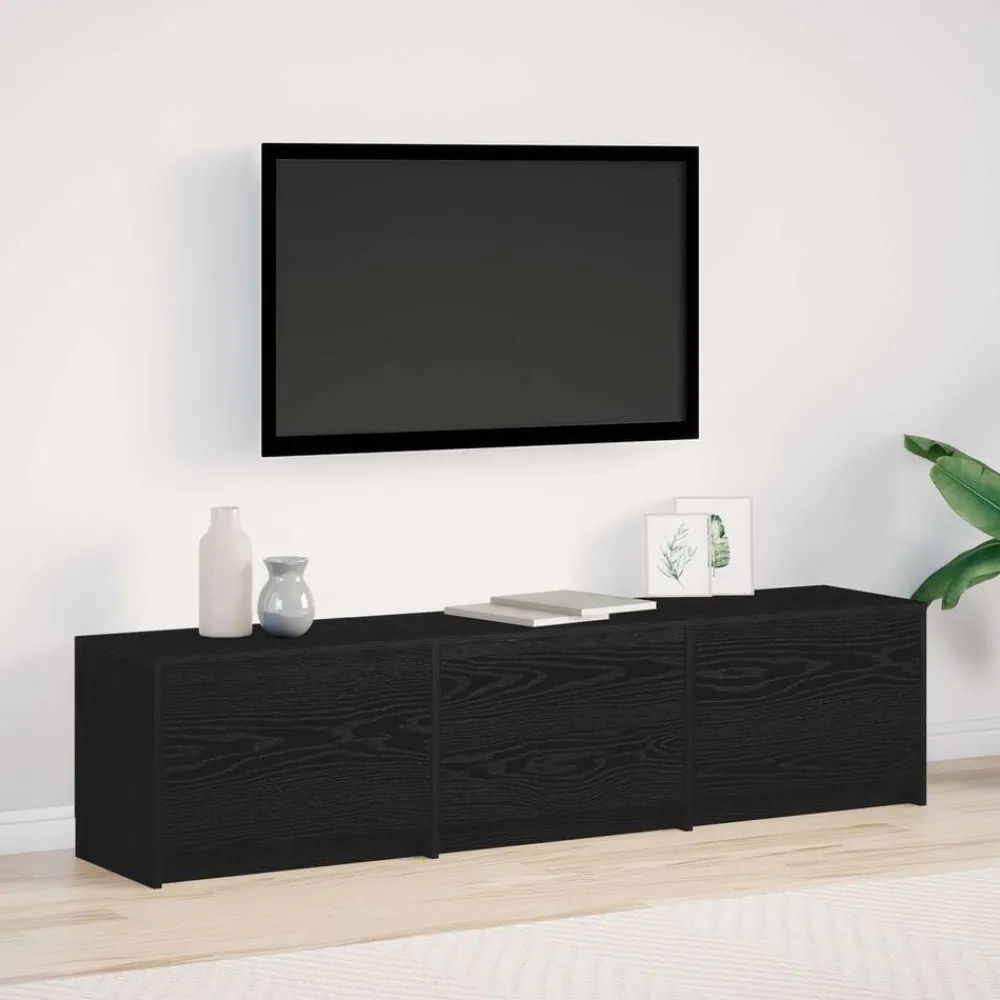TV-kast met LED 165 x 34 x 40 cm Bewerkt hout>vidaXL Discount