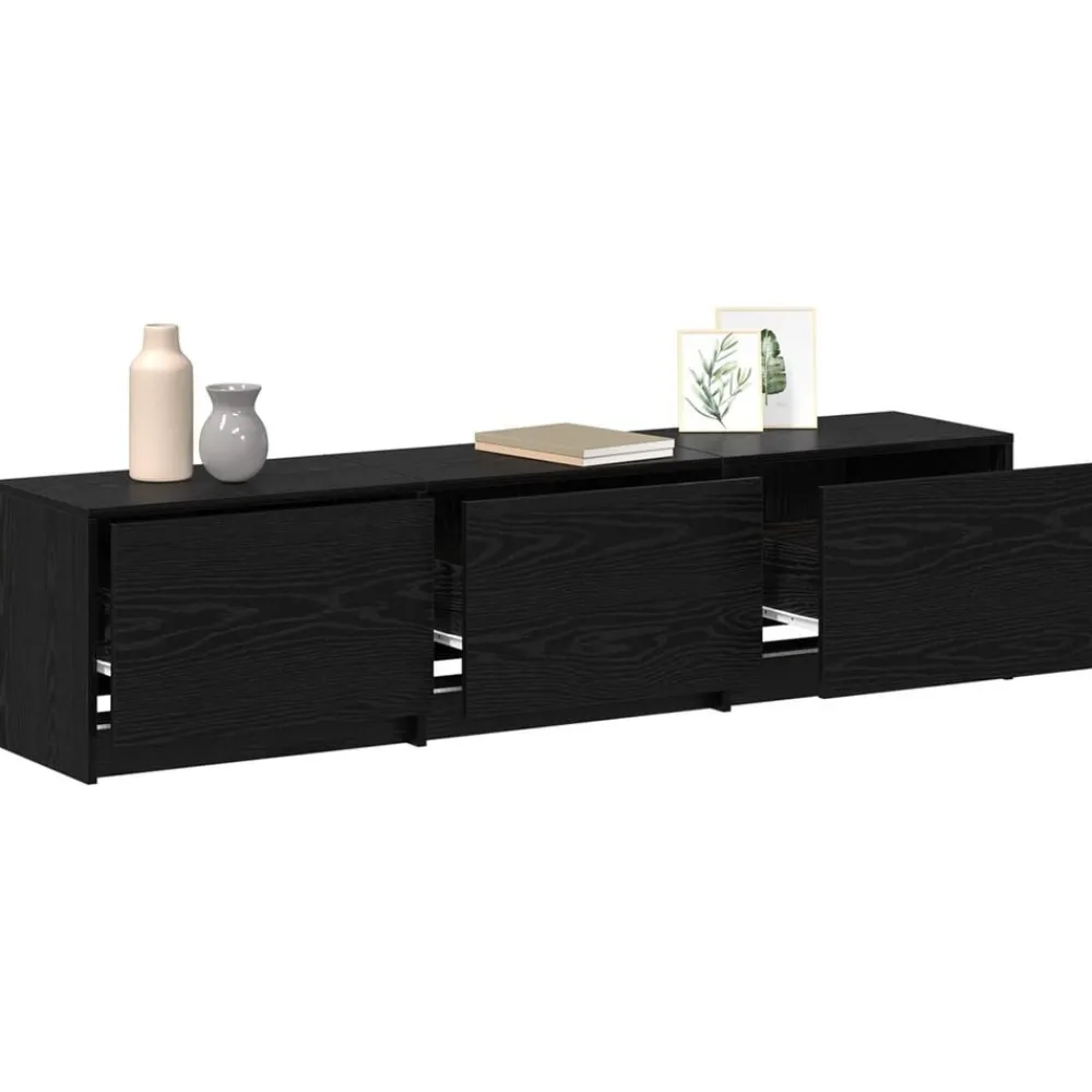 TV-kast met LED 165 x 34 x 40 cm Bewerkt hout>vidaXL Discount
