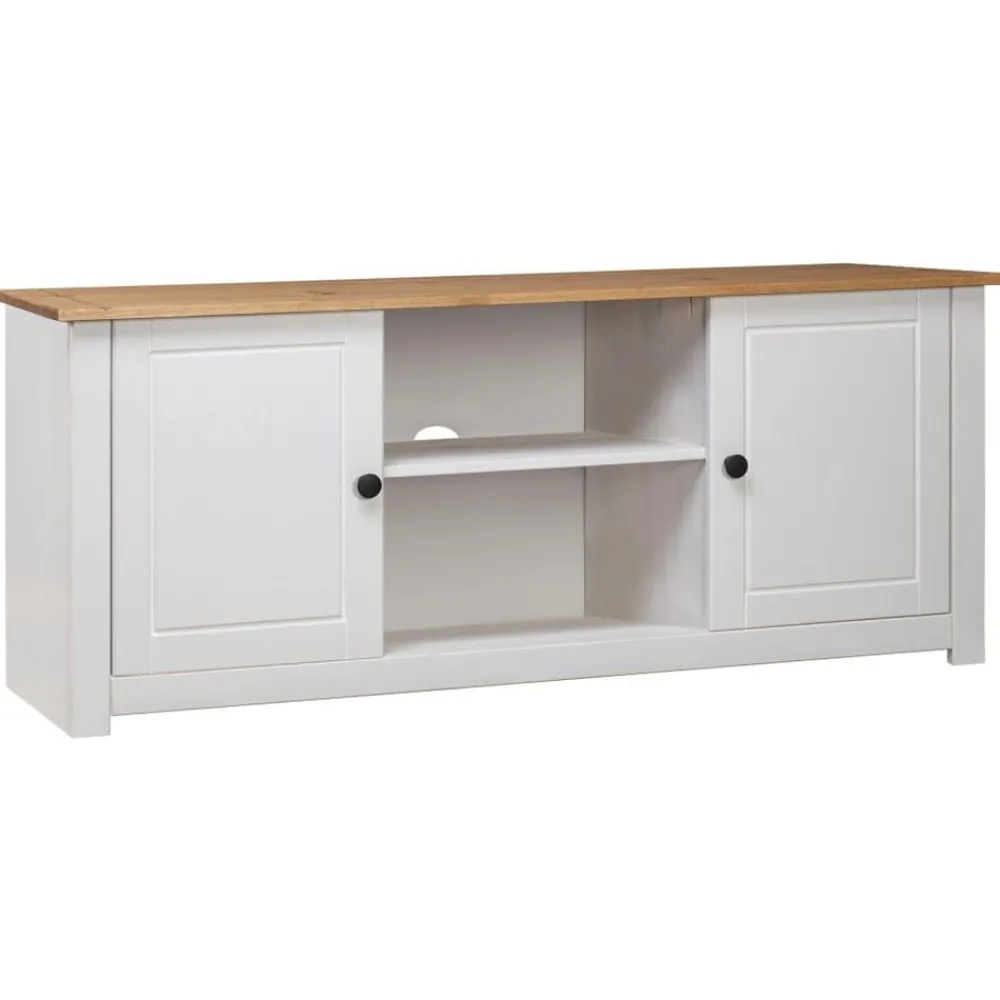 Tv-kast Panama Range 120x40x50 cm massief grenenhout>vidaXL Discount