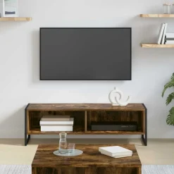 TV-kast Rook Eik 100 x 36.5 x 30.5 cm Bewerkt hout>vidaXL Online