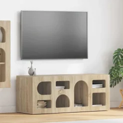 Tv-Meubels*vidaXL TV-kast 100 x 35 x 40 cm Bewerkt hout Sonoma eiken