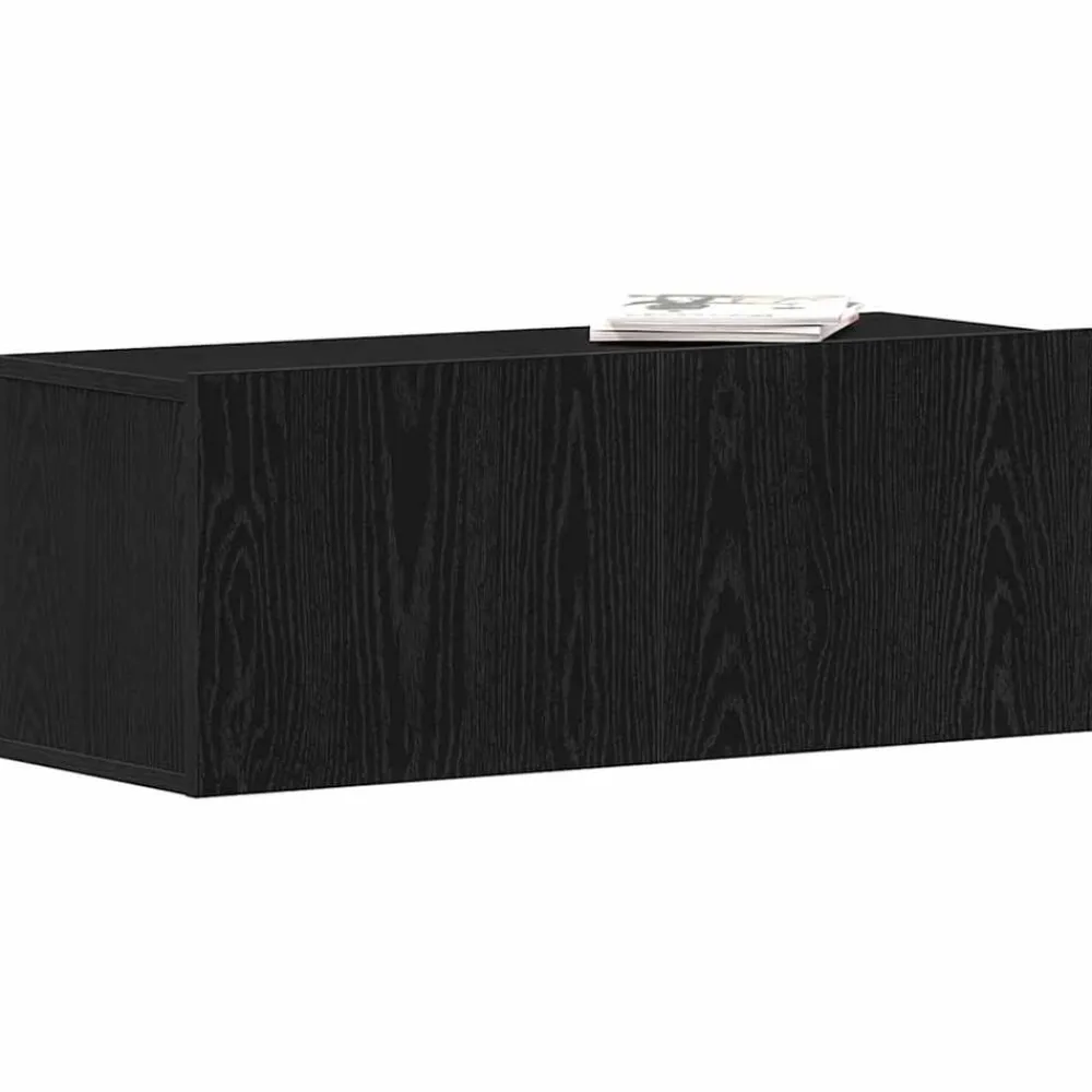 TV-kast Wandgemonteerd 80 x 30 x 30 cm Bewerkt hout>vidaXL Best