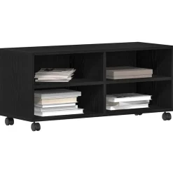 TV-kast Zwart 90 x 35 x 40,5 cm Bewerkt hout><noscript><img width=