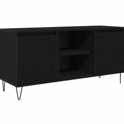 Tv-Meubels*vidaXL TV-kast 104 x 35 x 50 cm Bewerkt hout Zwart eiken