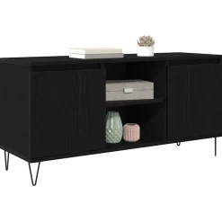 Tv-Meubels*vidaXL TV-kast 104 x 35 x 50 cm Bewerkt hout Zwart eiken