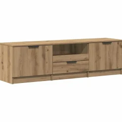 Tv-Meubels*vidaXL Tv-meubel Artisan Eiken 140x35x40 cm Bewerkt Hout artisanaal eikenkleurig