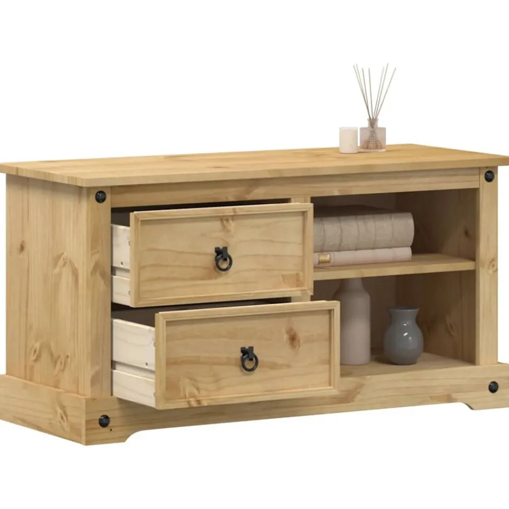 Tv-Meubels*vidaXL Tv-meubel Corona 100x40x52 cm massief grenenhout