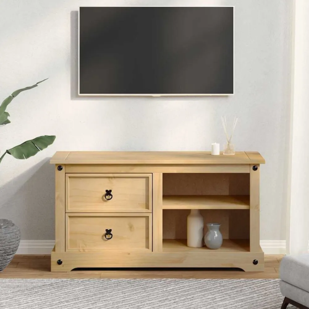 Tv-Meubels*vidaXL Tv-meubel Corona 100x40x52 cm massief grenenhout