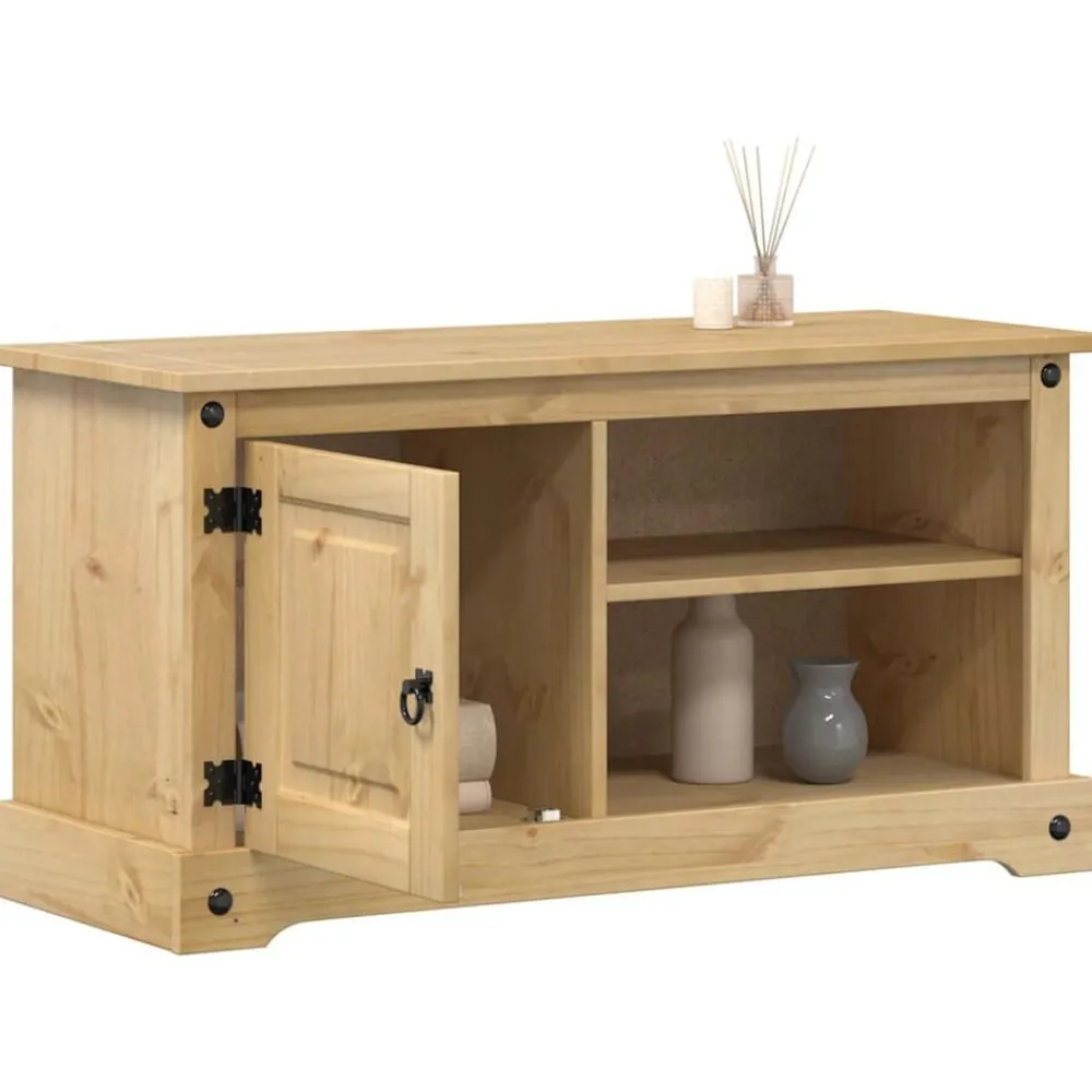 Tv-Meubels*vidaXL Tv-meubel Corona 100x40x52 cm massief grenenhout