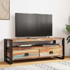 Tv-meubel massief gerecycled hout><noscript><img width=