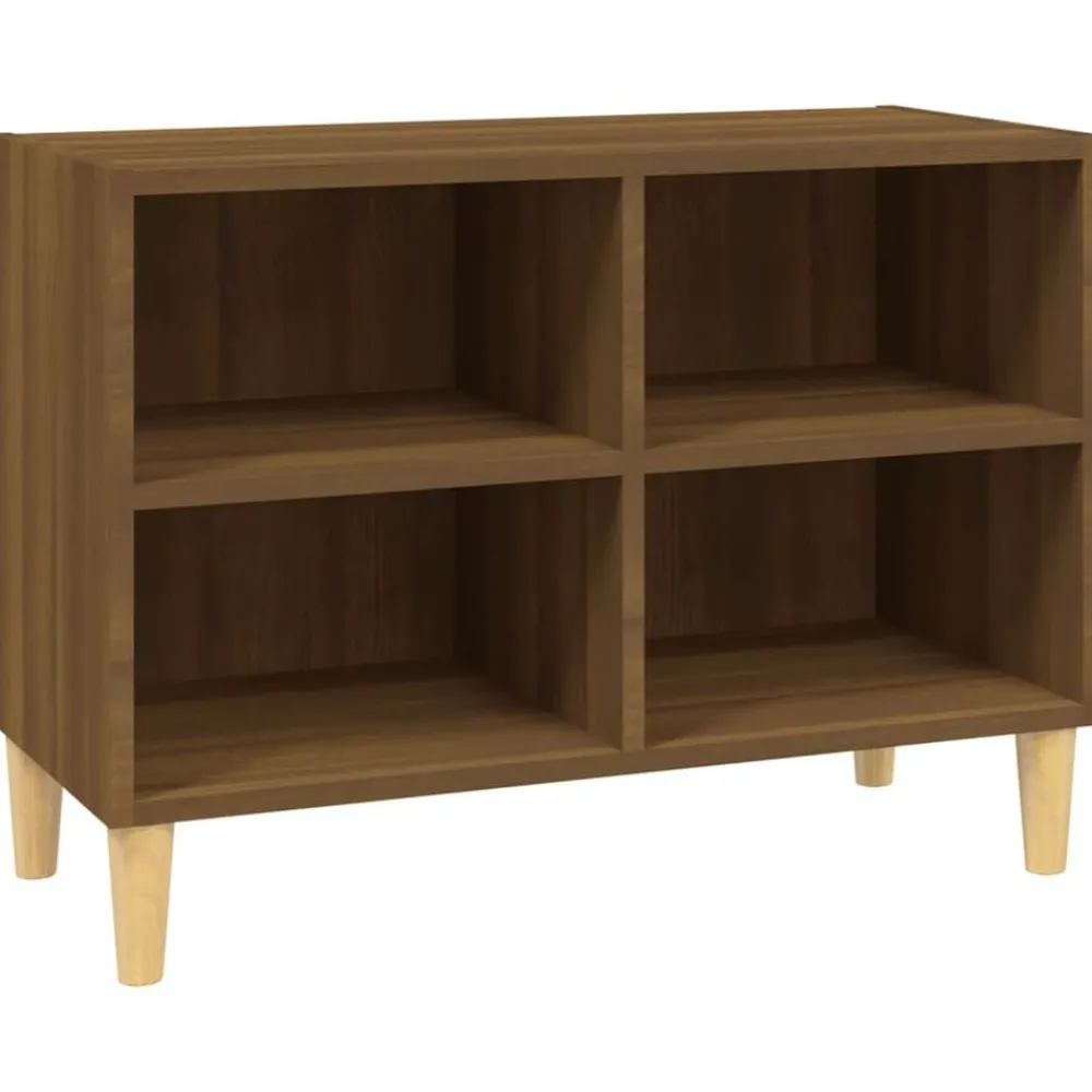 Tv-meubel met houten poten 69,5x30x50 cm>vidaXL Clearance
