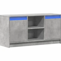Tv-Meubels*vidaXL Tv-meubel met LED 100x34x50 cm bewerkt hout Betongrijs