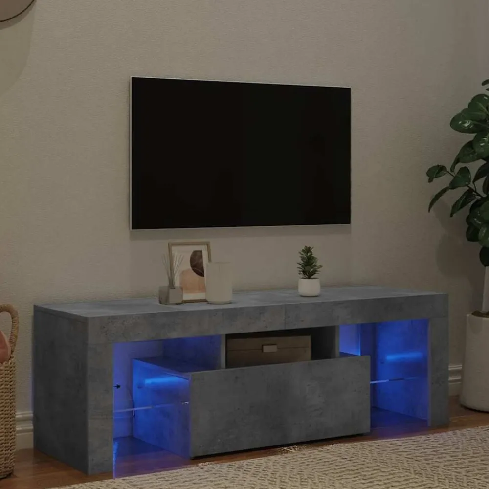 Tv-meubel met LED-verlichting 120x35x40 cm>vidaXL Clearance