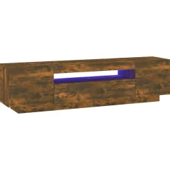 Tv-Meubels*vidaXL Tv-meubel met LED-verlichting 160x35x40 cm kleurig Gerookt eiken