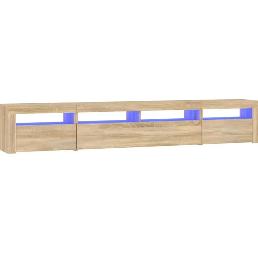 Tv-meubel met LED-verlichting 240x35x40 cm kleurig>vidaXL Best