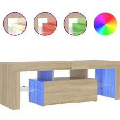 Tv-meubel met LED-verlichting 120x35x40cm kleurig>vidaXL Online