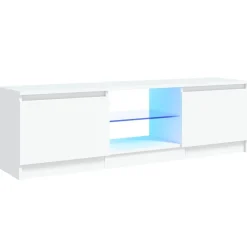 Tv-Meubels*vidaXL Tv-meubel met LED-verlichting 120x30x36 cm Wit