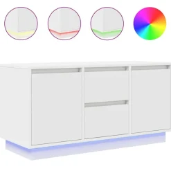 Tv-Meubels*vidaXL Tv-meubel met LED-verlichting 100x41x50 cm Wit