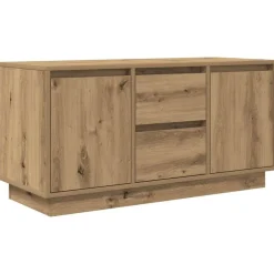 Tv-meubel met LED-verlichting 100x41x50 cm artisanaal eiken><noscript><img width=