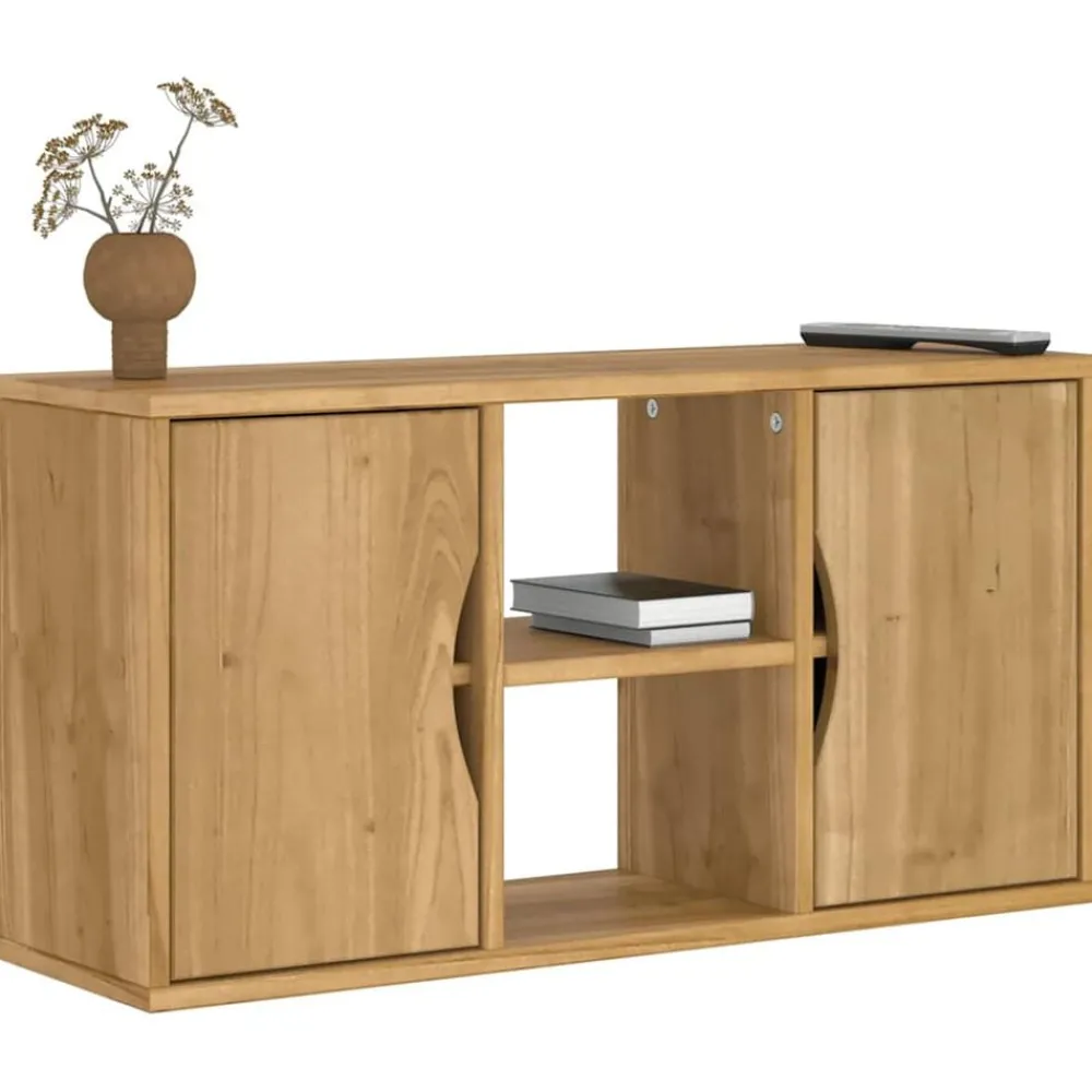 Tv-Meubels*vidaXL Tv-meubel ODDA 79x24x40 cm massief grenenhout briwb
