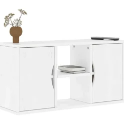 Tv-Meubels*vidaXL Tv-meubel ODDA 79x24x40 cm massief grenenhout Wit